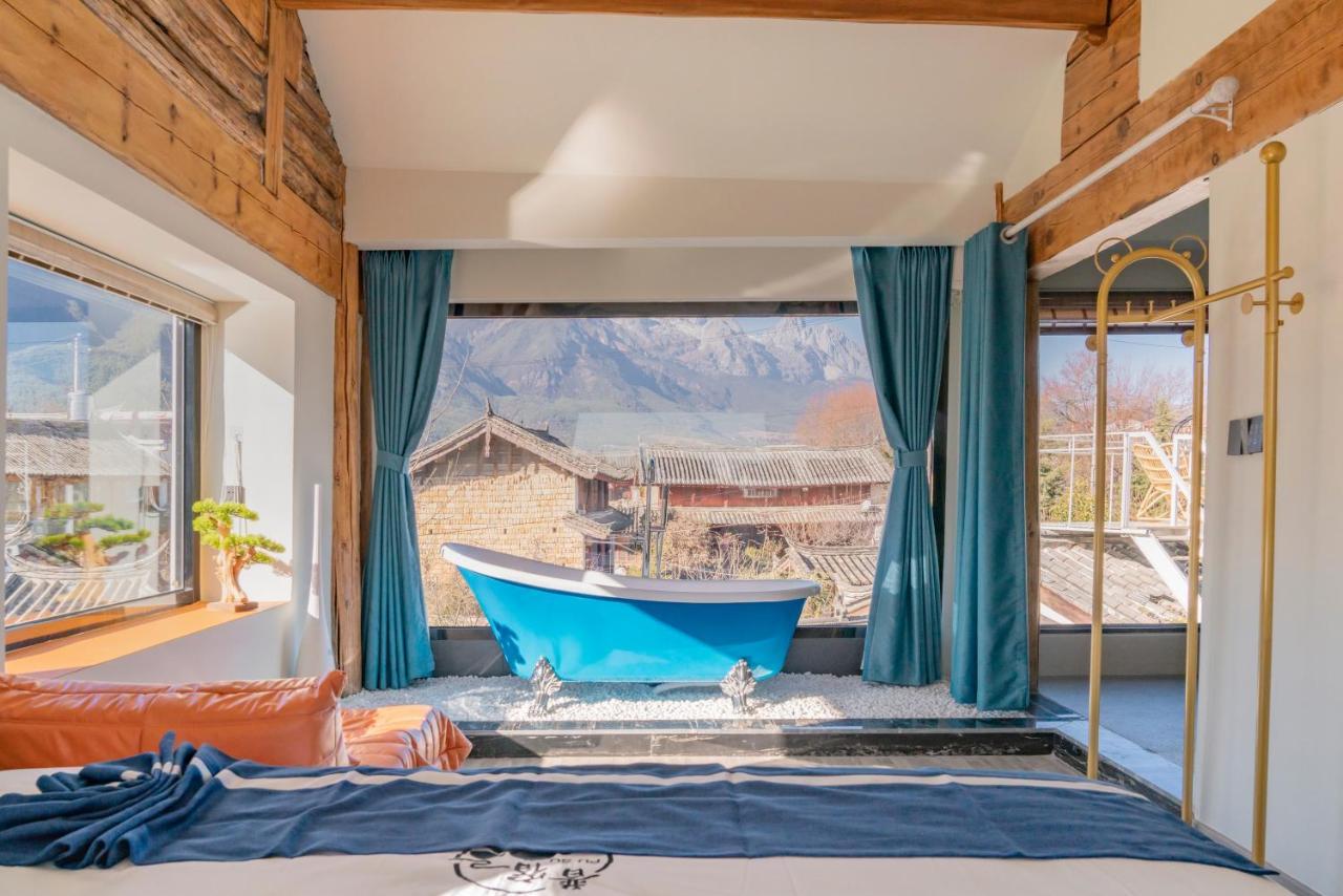 玉龙白沙普宿客栈 Lijiang  Eksteriør billede